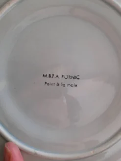 6 belles assiettes à huîtres MBFA Pornic
