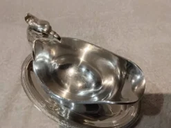 Belle saucière métal argenté orfèvre christofle malmaison aigle