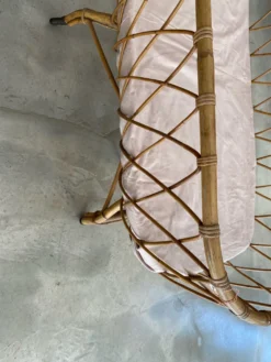 Berceau en rotin avec matelas
