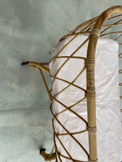 Berceau en rotin avec matelas