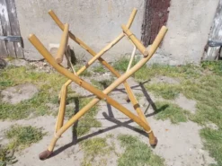Berceau en rotin vintage