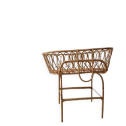 Berceau en rotin vintage