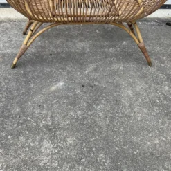 Berceau en rotin vintage