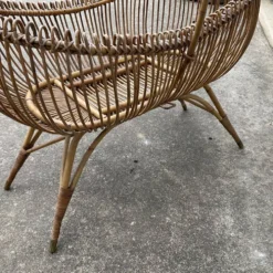 Berceau en rotin vintage