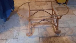 Berceau osier à roulette