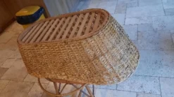 Berceau osier à roulette
