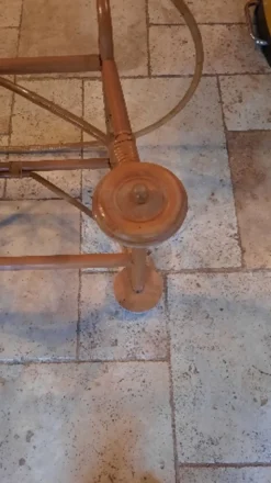 Berceau osier à roulette