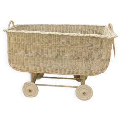 Berceau panier rotin