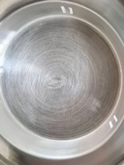 Beurrier ancien Coquillor en métal argenté