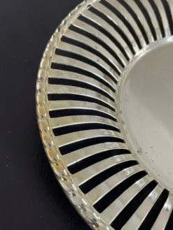 Beurrier ancien Duralex verre et métal