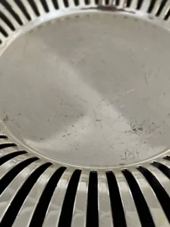 Beurrier ancien Duralex verre et métal