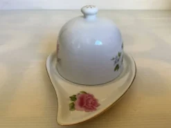 Beurrier avec couvercle fleurs
