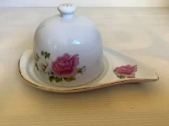 Beurrier avec couvercle fleurs