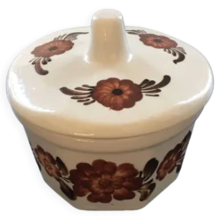 Beurrier beige décor floral