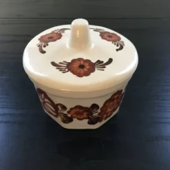 Beurrier beige décor floral