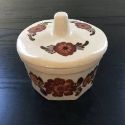 Beurrier beige décor floral
