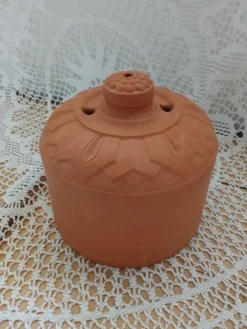 Beurrier cloche en terre cuite