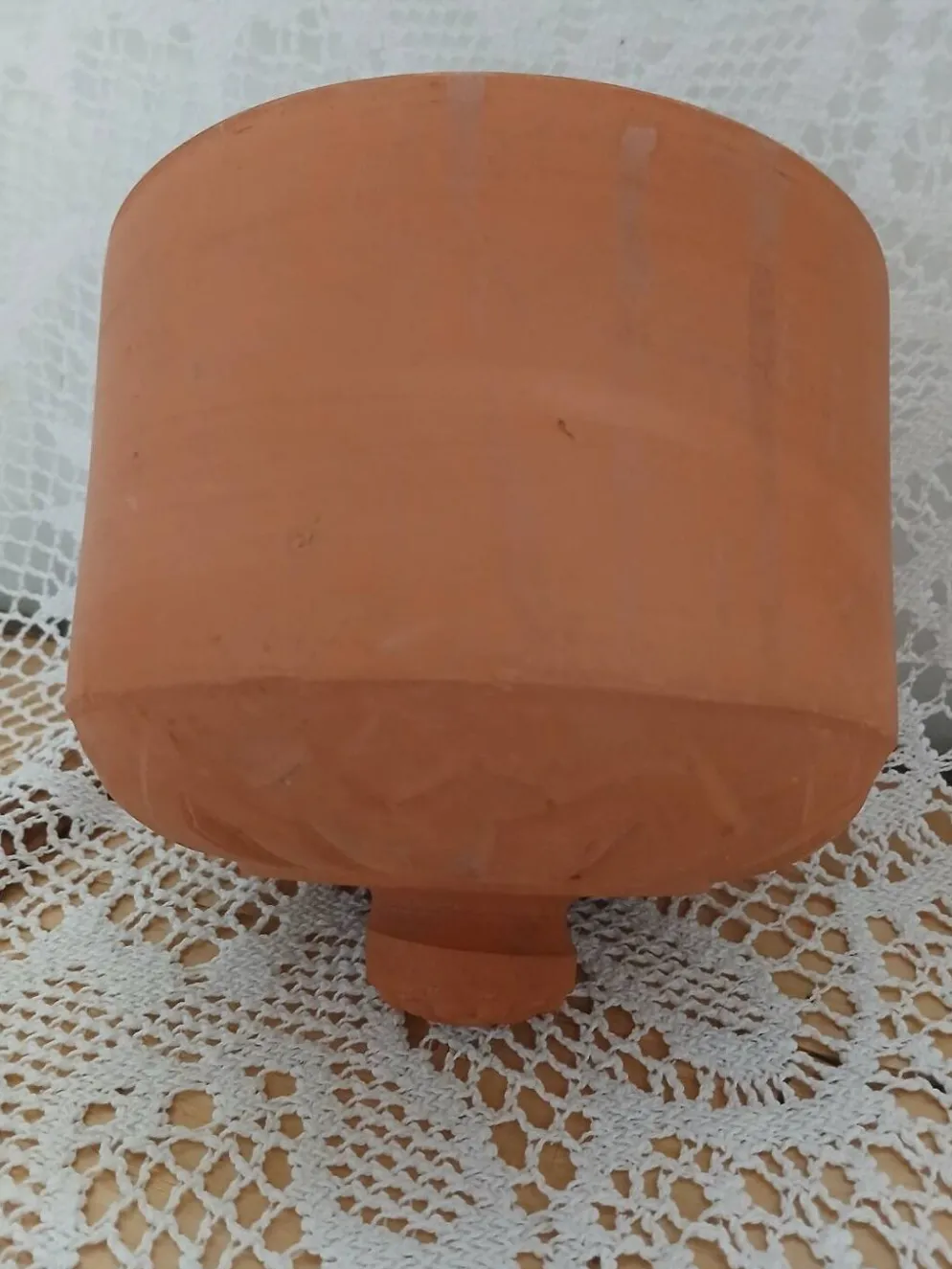 Beurrier cloche en terre cuite