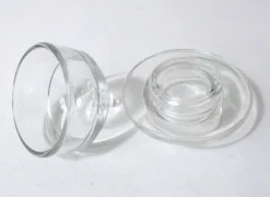 Beurrier cloche individuel en verre