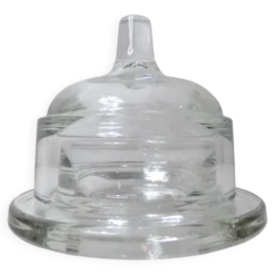 Beurrier cloche individuel en verre