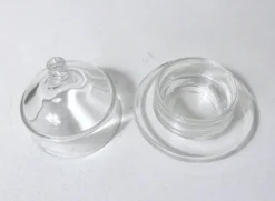 Beurrier cloche individuel en verre