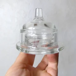 Beurrier cloche individuel en verre