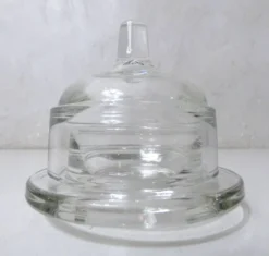 Beurrier cloche individuel en verre