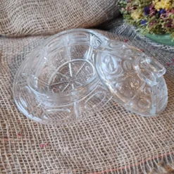 Beurrier à cloche vintage transparent