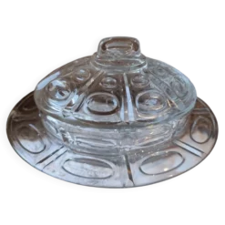 Beurrier à cloche vintage transparent