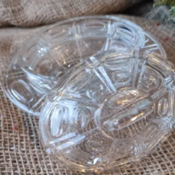 Beurrier à cloche vintage transparent