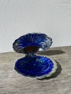 Beurrier coquillage en métal