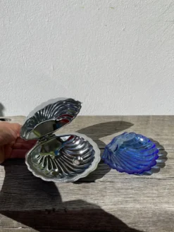 Beurrier coquillage en métal