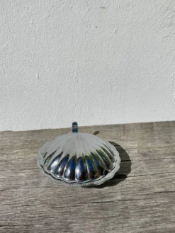 Beurrier coquillage en métal