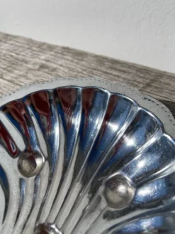 Beurrier coquillage métal argenté