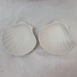Beurrier coquille Saint Jacques porcelaine