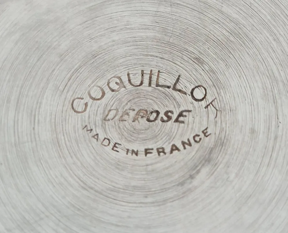 Beurrier Coquillor en argent, coquille Saint-Jacques