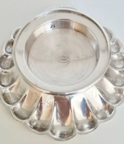 Beurrier Coquillor en argent, coquille Saint-Jacques