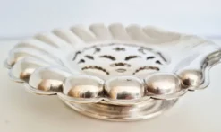 Beurrier Coquillor en argent, coquille Saint-Jacques