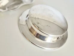 Beurrier Coquillor en argent, coquille Saint-Jacques
