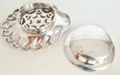 Beurrier Coquillor en argent, coquille Saint-Jacques