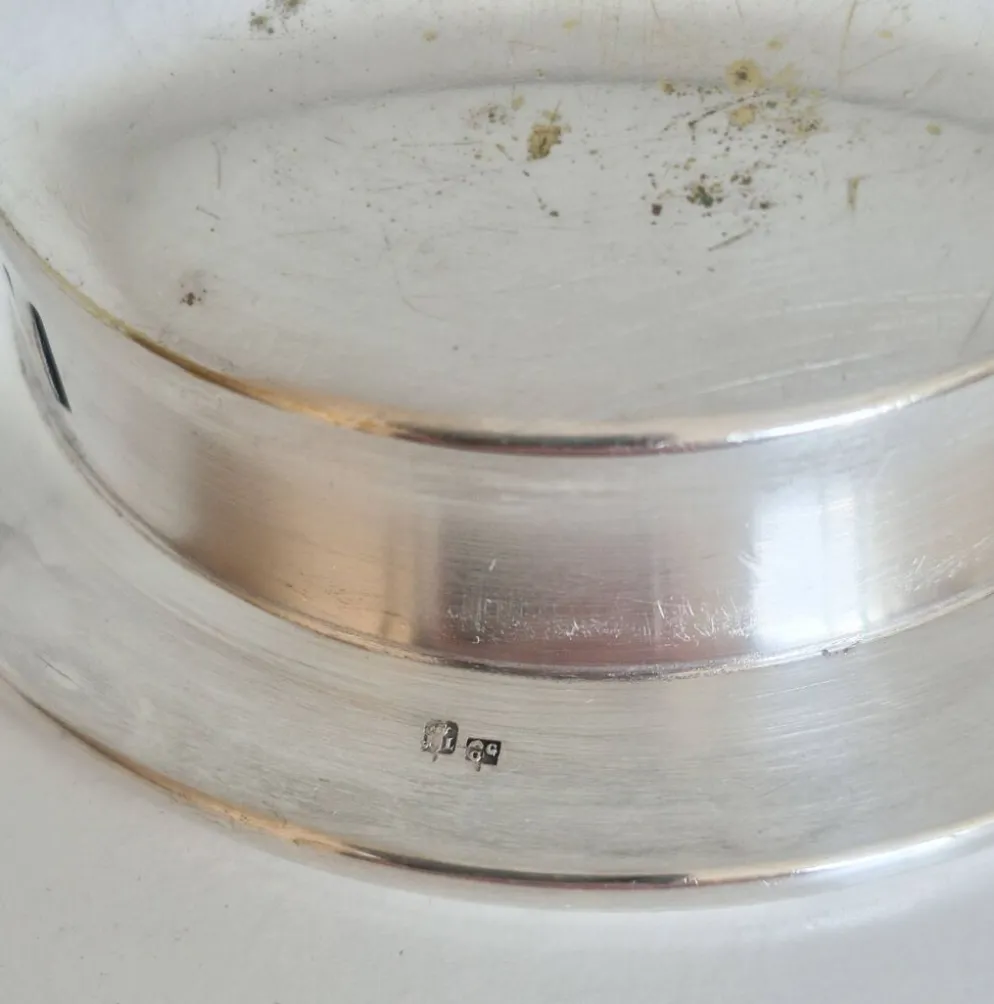 Beurrier Coquillor en argent , coquille Saint-Jacques