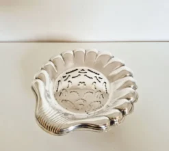 Beurrier Coquillor en argent , coquille Saint-Jacques