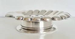 Beurrier Coquillor en argent , coquille Saint-Jacques