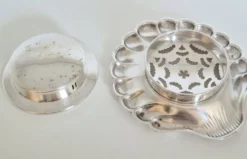 Beurrier Coquillor en argent , coquille Saint-Jacques