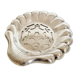 Beurrier Coquillor en argent , coquille Saint-Jacques