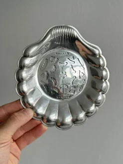 Beurrier Coquillor en métal argenté