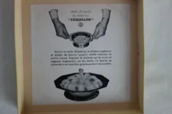 Beurrier Coquillor en métal argenté vintage