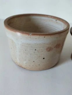 Beurrier à eau en grès artisanal