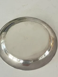 Beurrier en argent massif avec insert en cristal par Ercuis, boîte d'origine