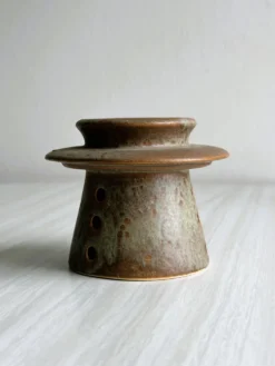 Beurrier en grès artisanal